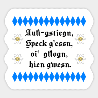 Bergsteigerleben Sticker